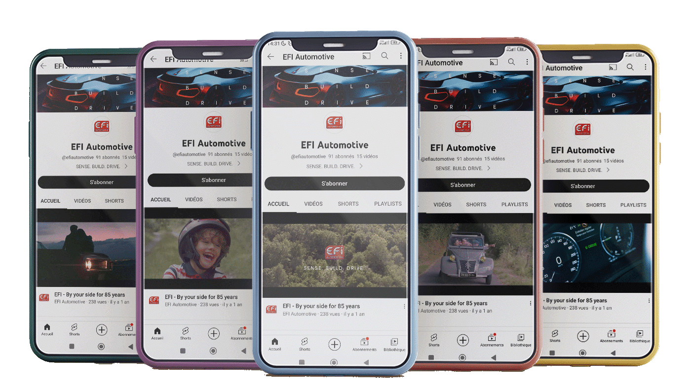 vos vidéos sur YouTube, une plateforme incontournable, comme pour notre client EFI Automotive